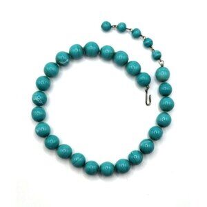 Glass Turquoise Colored Beads Adjustable